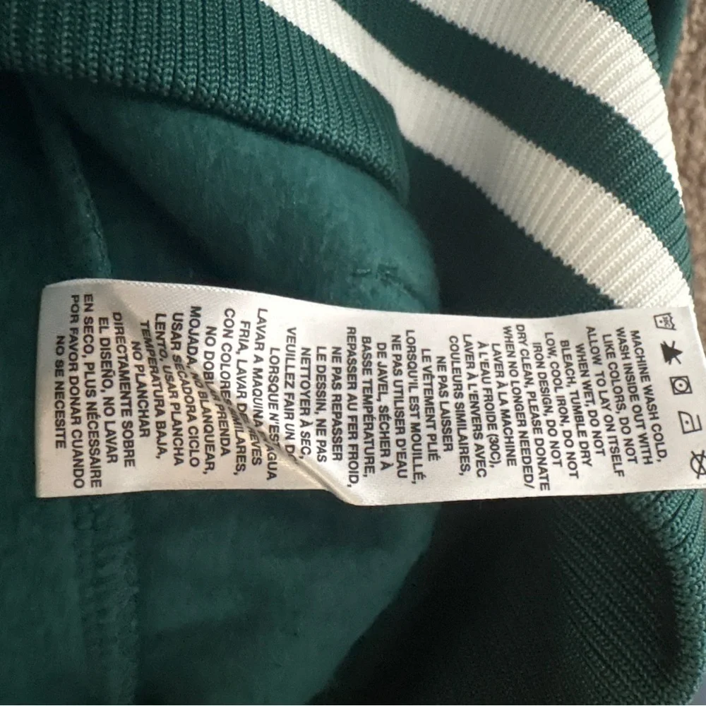 Levi's Teal Green Hoodie with White Stripe Details